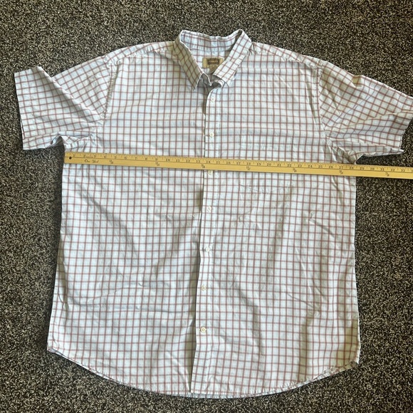 The Foundry Supply Co Green and Brown Casual Button Down Shirt - Picture 4 of 4